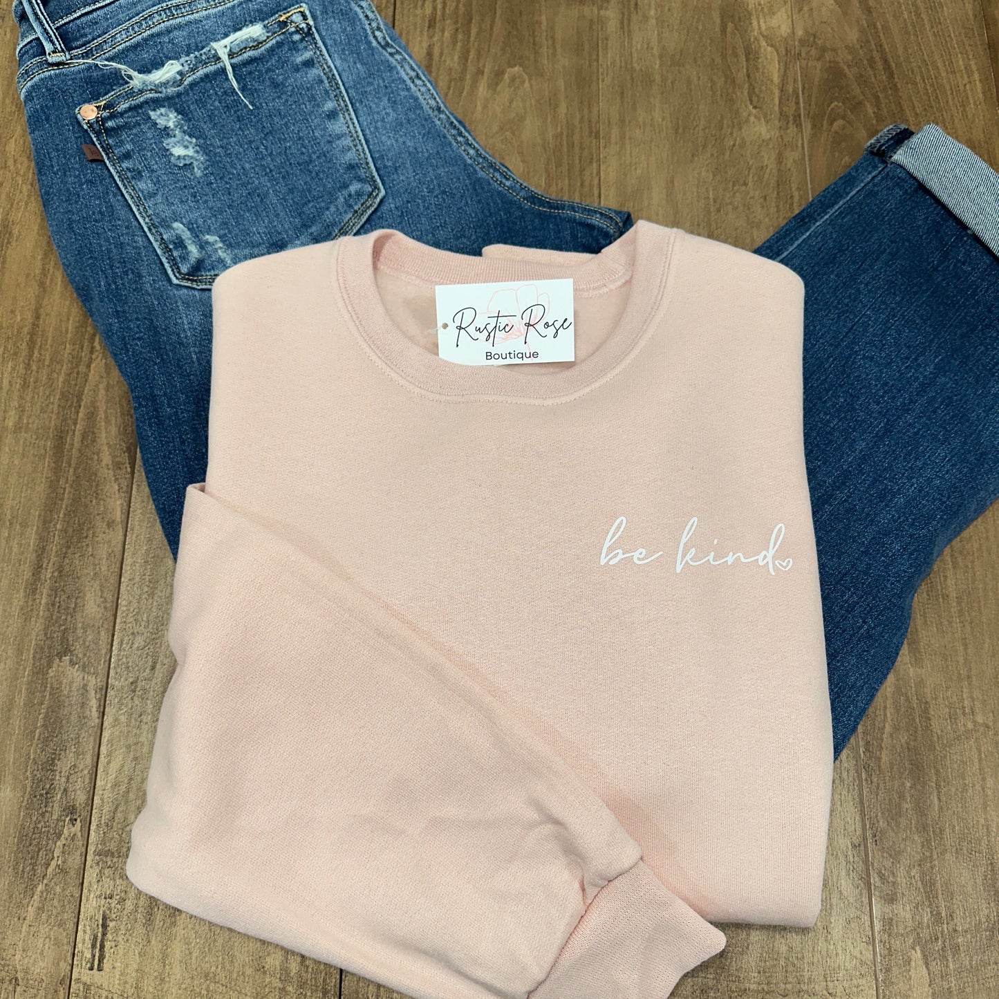 Be Kind Crew - Light Pink