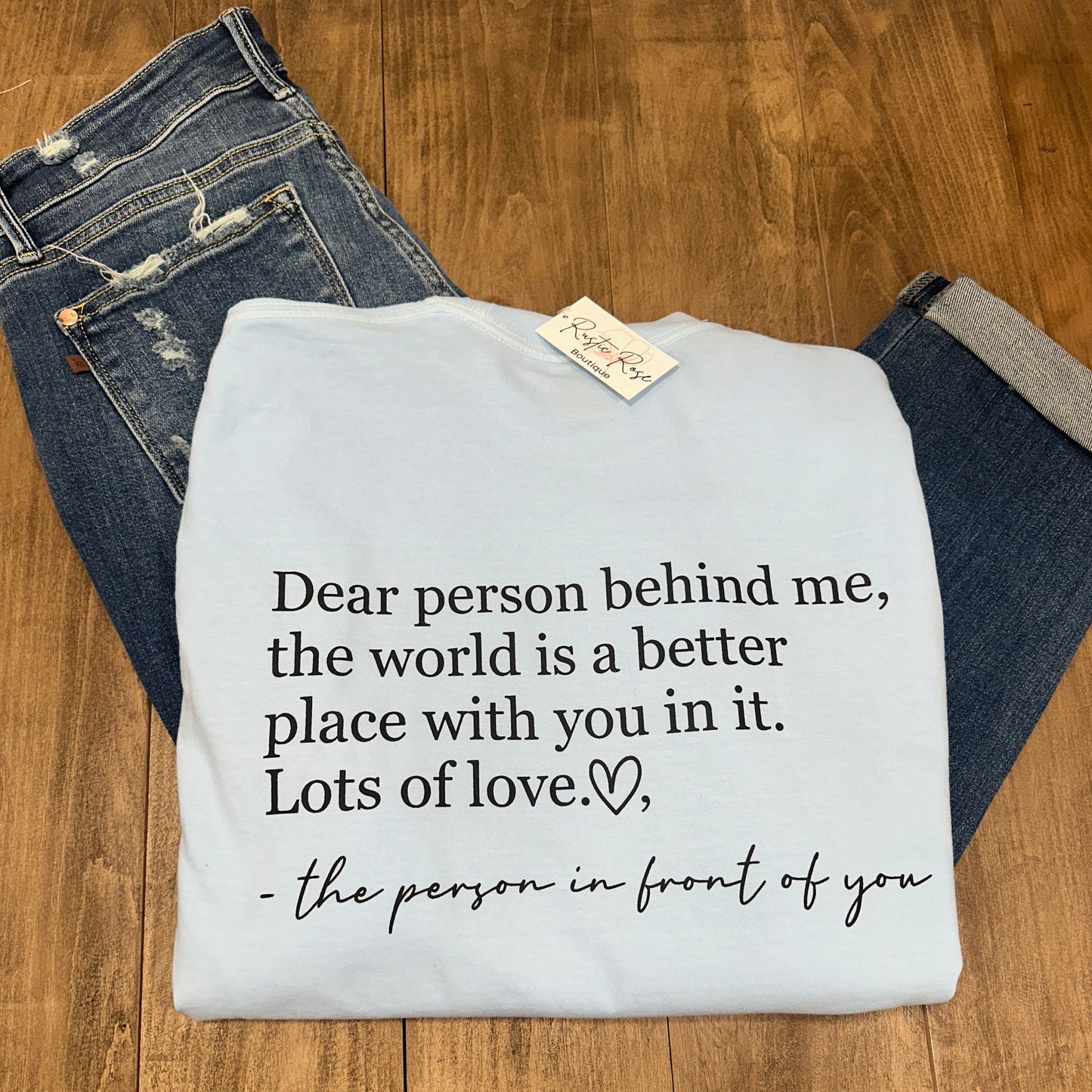 Be Kind Long Sleeve - Light Blue