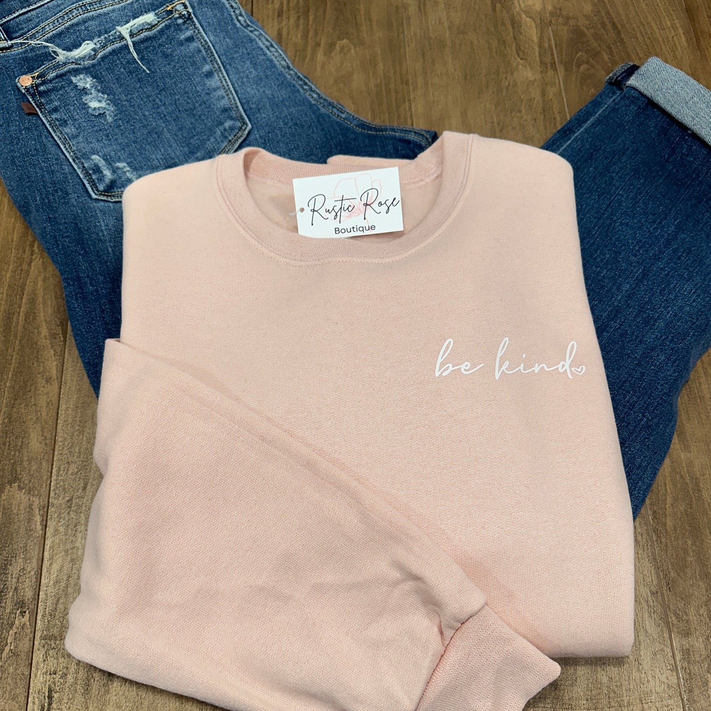 Be Kind Crew - Light Pink