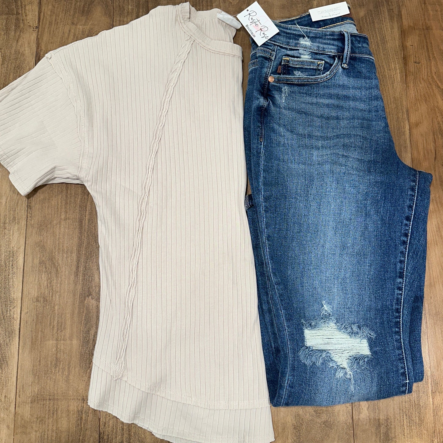 Oversized Ribbed Knit Top