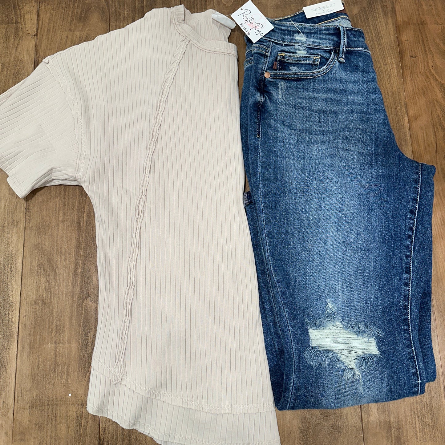 Oversized Ribbed Knit Top